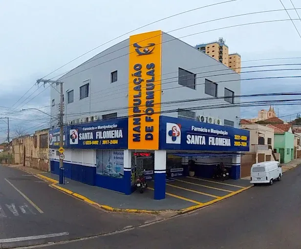 Fachada da Farmácia e Manipulação Santa Filomena — Unidade Vila Marcondes (Centro), R. Bahia, 256, Presidente Prudente-SP